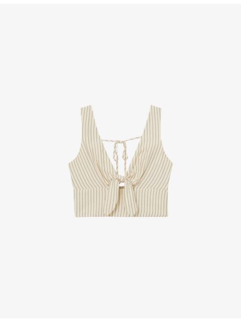 Jayce Cropped Woven Top