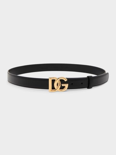 DG Logo Calfskin Belt