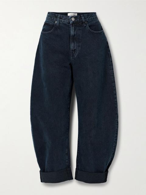 The Bubble high-rise barrel-leg jeans Dark denim