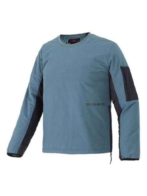 Air Jordan 23 Engineered Contrast Color Stitching Round Neck Pullover Padded Green Jacket DC9657-387