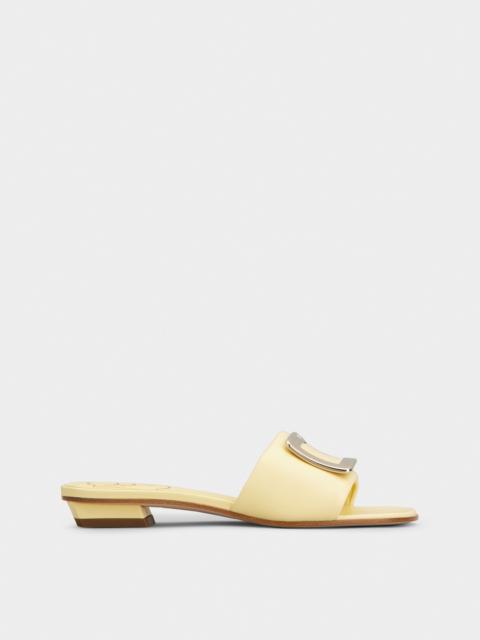 Belle Vivier Mules in leather