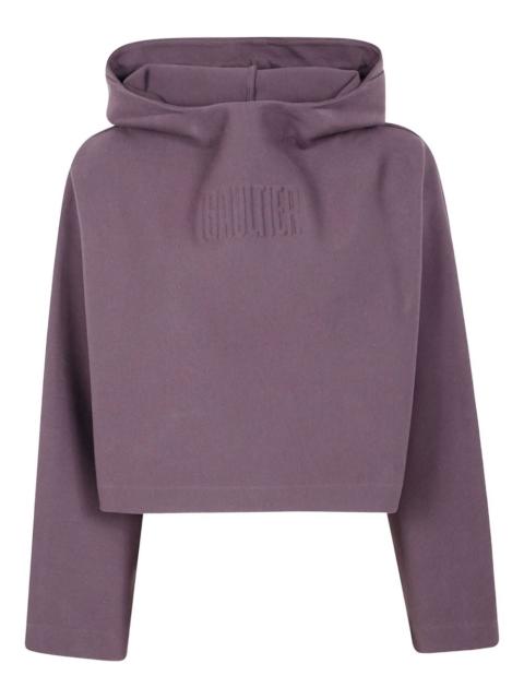 embossed-logo hoodie