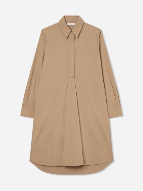 A-line Shirt Dress in Cotton Twill