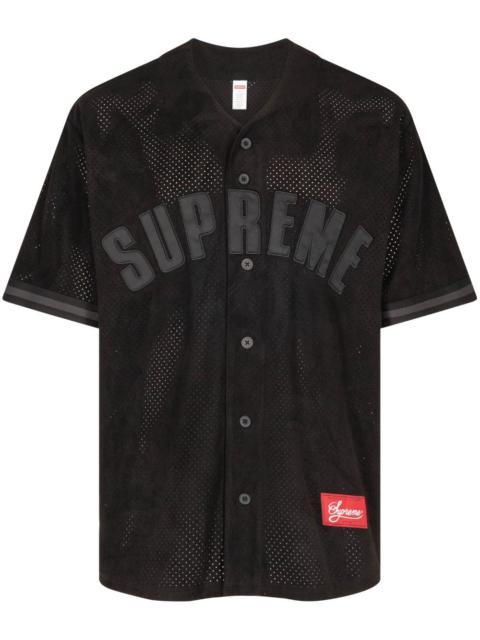 Ultrasuede mesh baseball jersey