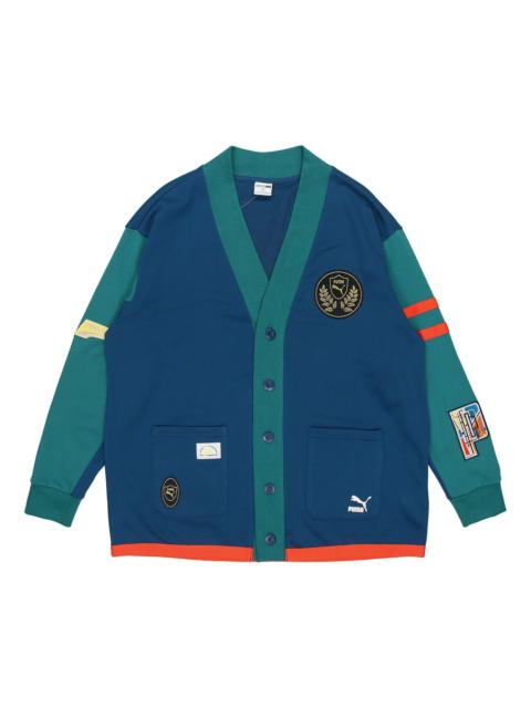 PUMA Mix Badge Long Cardigan 'Blue' 537004-45