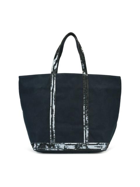 sequin embellished tote