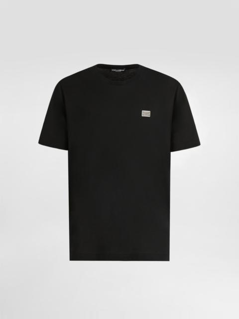 Cotton T-shirt with tag