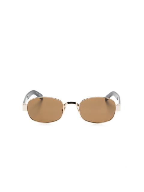 oval-frame sunglasses