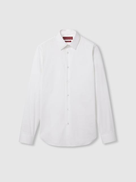 Stretch cotton poplin shirt