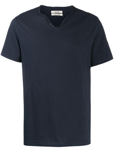 Monastir Henley-neck T-shirt