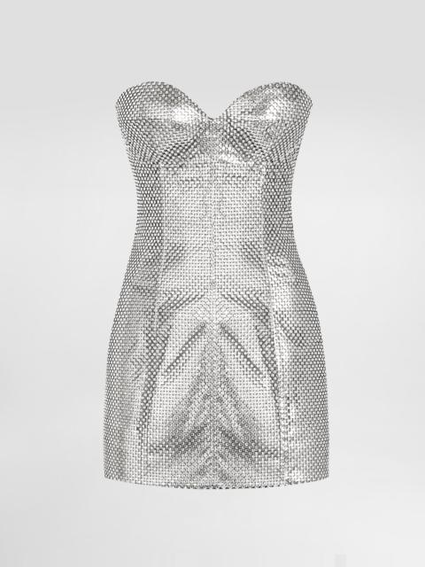 Strapless mesh dress