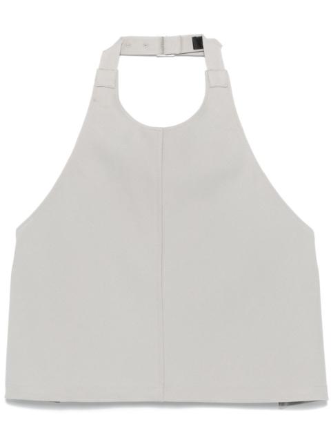 backless halterneck top