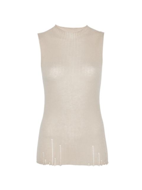 ribbed sleeveless top