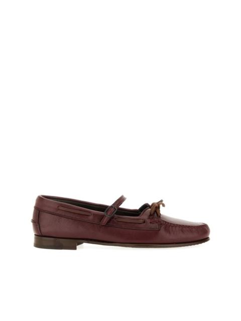 buckle tie loafers
