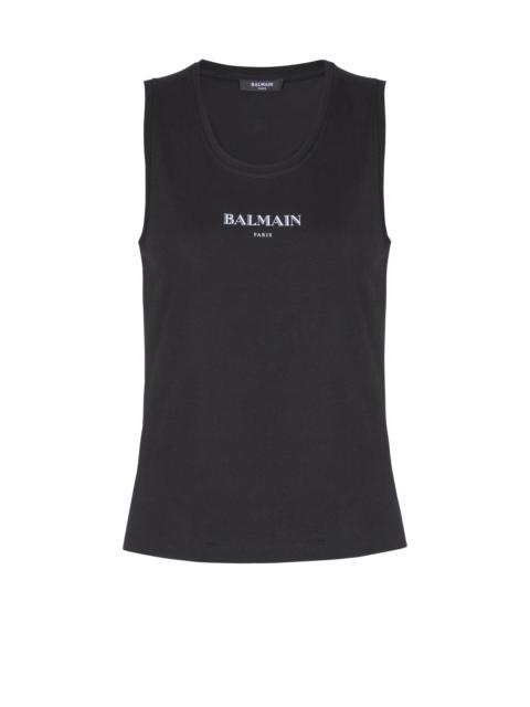 Tank top with Balmain print