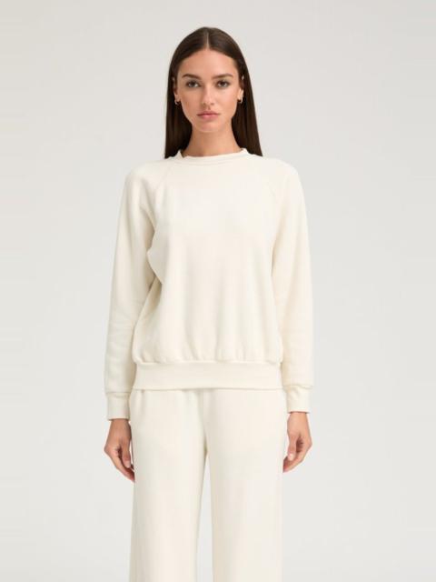 CREME SHRUNKEN RAGLAN SWEATSHIRT