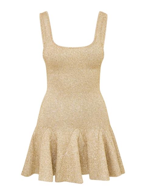 Sarajane Sequined Mini Dress gold
