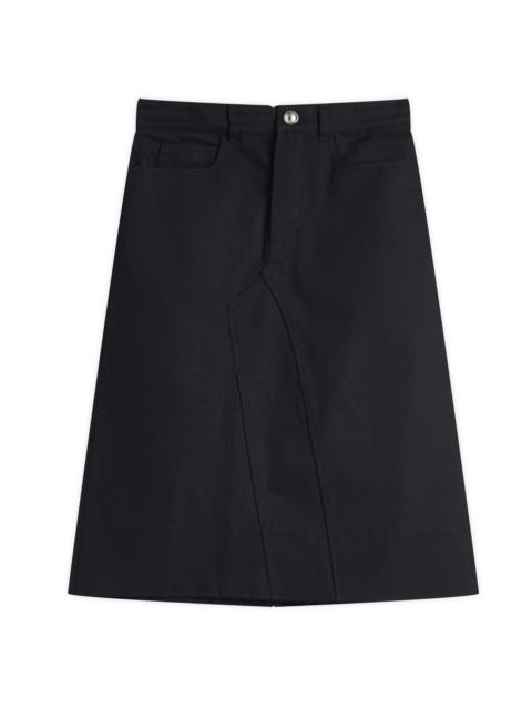Jil Sander Cotton Poplin Midi Skirt