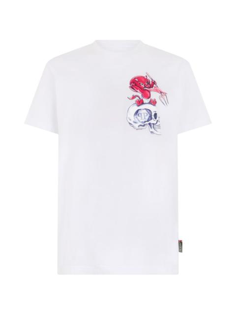 printed round-neck T-shirt