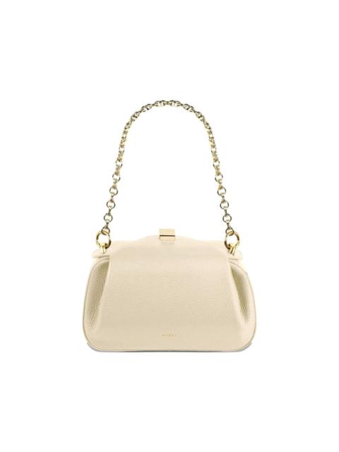 mini Oyster clutch pebbled shoulder bag