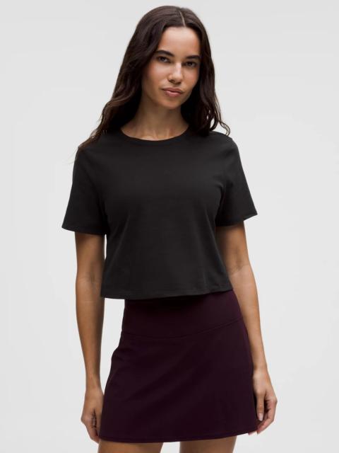 Tie-Hem Heavyweight Cotton T-Shirt