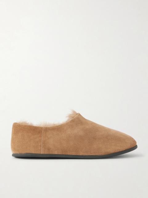 Big Bootie Shearling-lined Suede Slippers