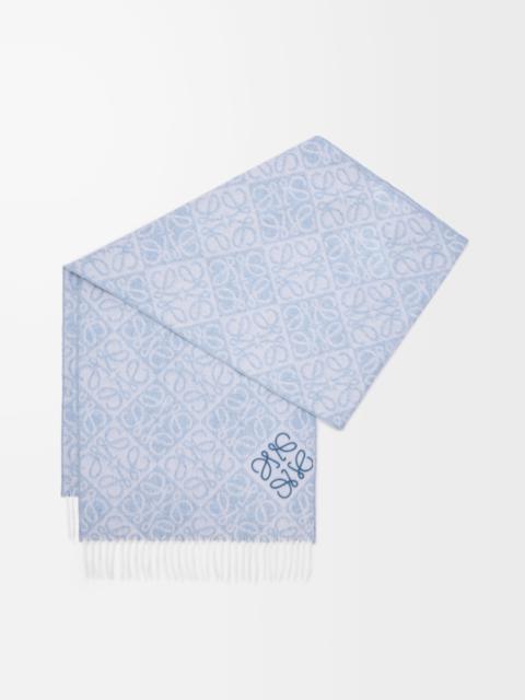 Anagram scarf in wool and cashmere