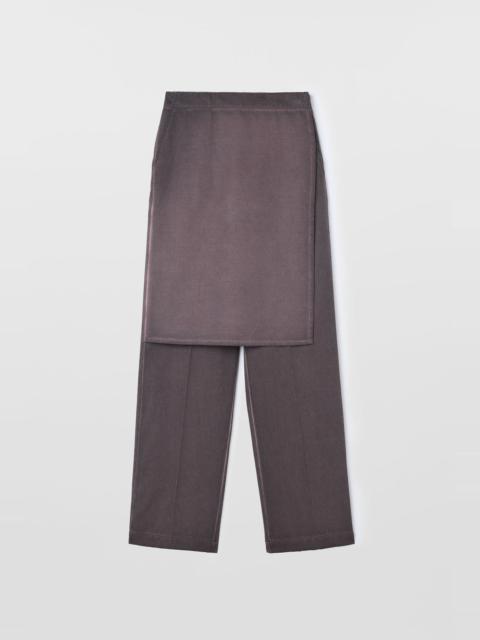 LONG PANTA SKIRT / plum