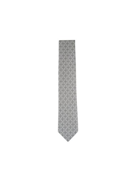 print flannel silk necktie