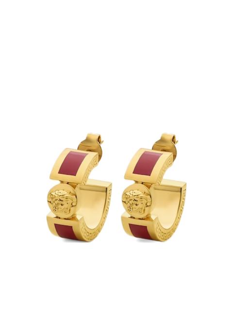 Medusa-head hoop earrings