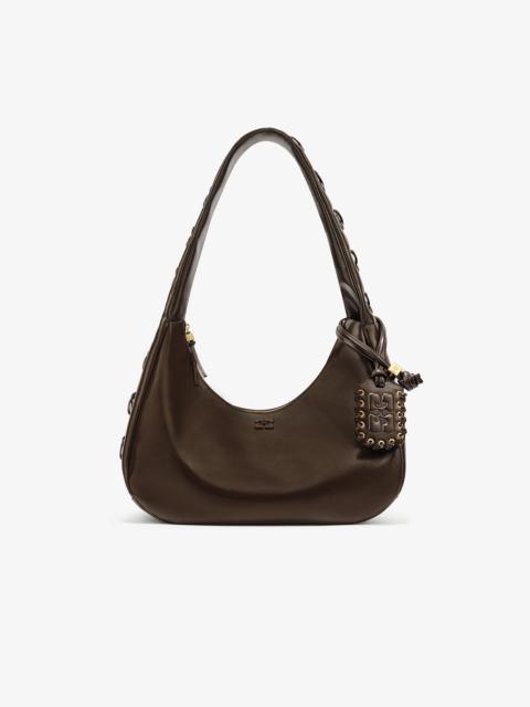 GREEN MEDIUM LACES HOBO BAG