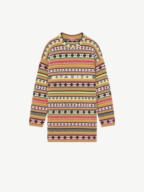 'Fair Isle' jacquard jumper dress