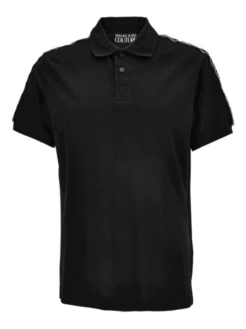 tape-detail polo shirt