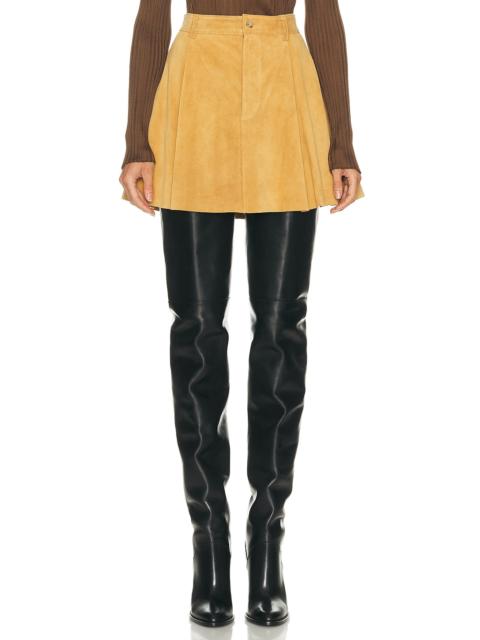 Suede Mini Skirt