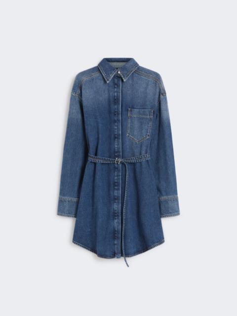 Oversize denim shirt