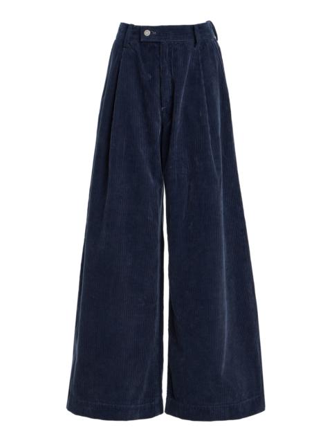 Kinston Low-Rise Flared Pants blue