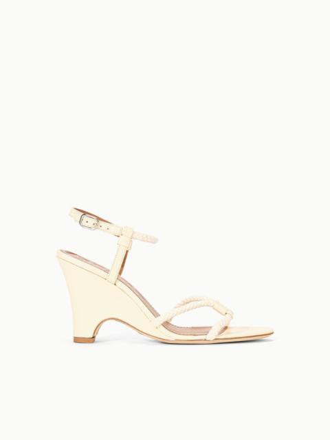 STAUD EDEN WEDGE SANDAL CREAM