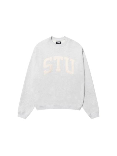 Stussy Stu Relaxed Crew Ash Heather