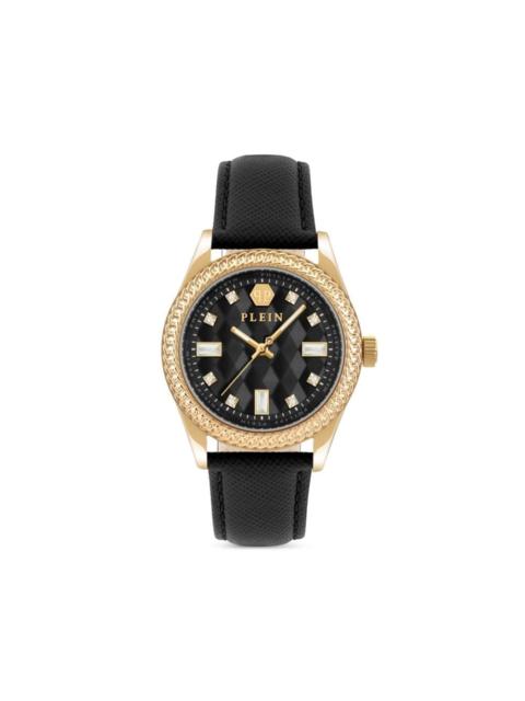 logo plaque detailing watch