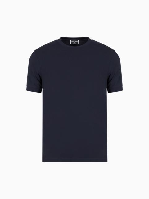 Icon Crew-neck T-shirt in stretch viscose jersey