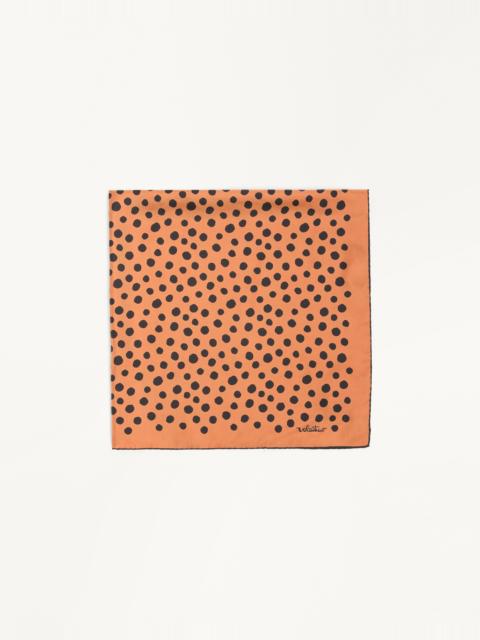 DALMATIAN POLKA DOT SILK SCARF