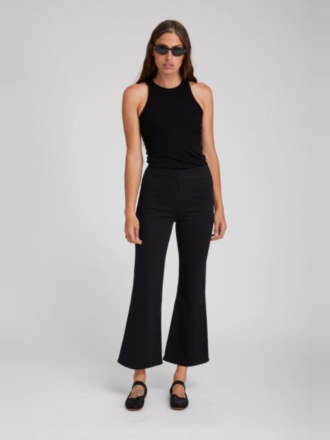 STEVIE CROP FLARE DENIM LEGGINGS