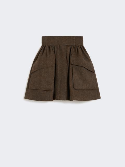 BERNINI1234 Short wool skirt