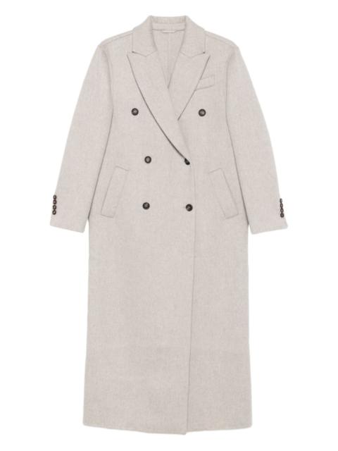 double-breasted cashmere coat