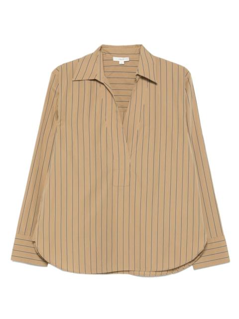 pinstripe cotton tunic