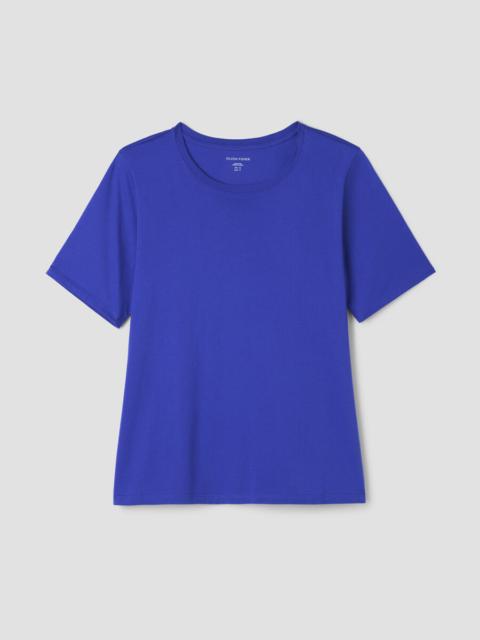 Organic Pima Cotton Jersey Round Neck Tee