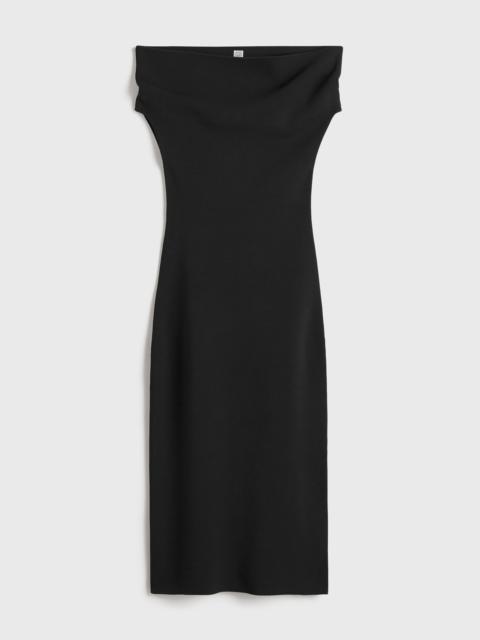 Double-knit dress black