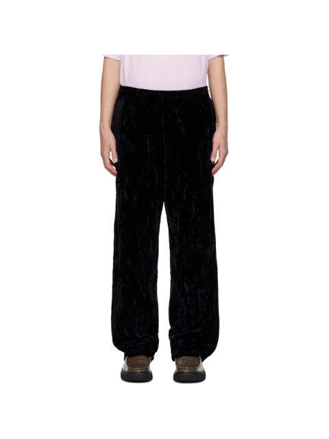 Black Wide Leg Track Pants