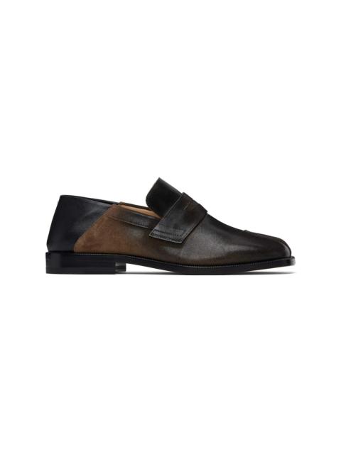 Black & Brown Tabi City Loafers