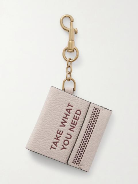 Match Book Leather And Gold-tone Keychain